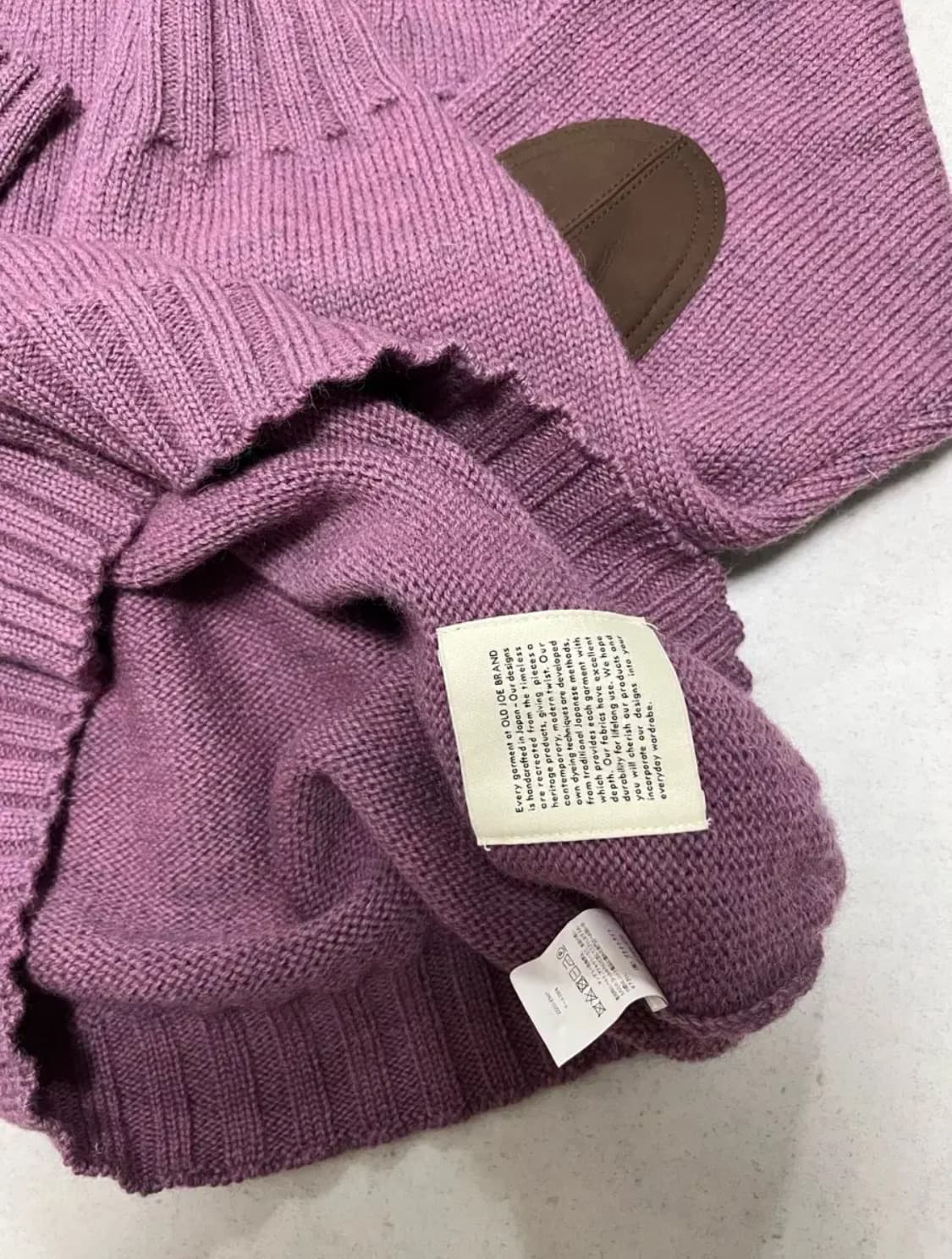 [40] 올드조 / 22FW 트위디 얀 롤넥 스웨터 / 플럼 상품이미지6