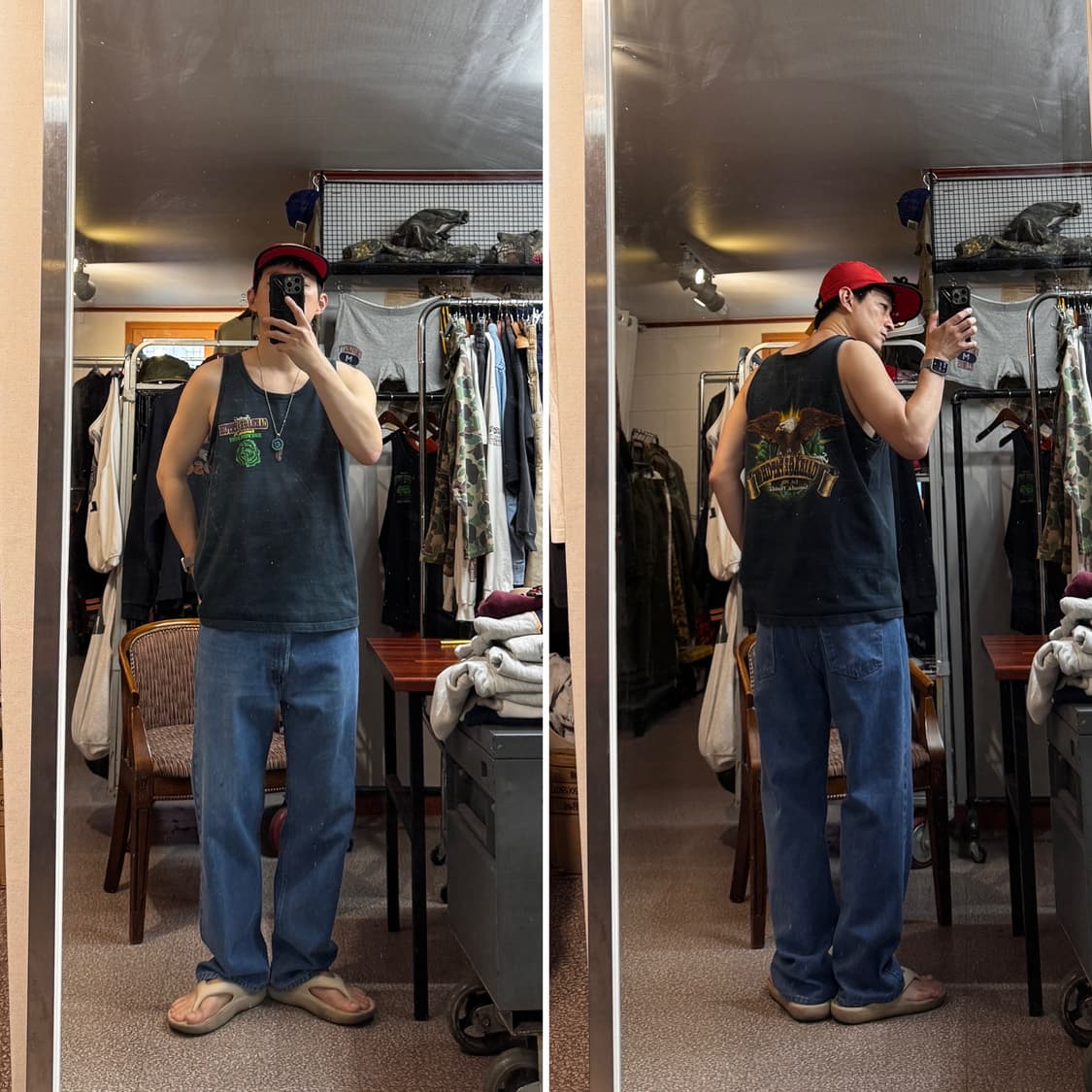80s Levis Orange Tap Denim Made in USA 상품이미지2