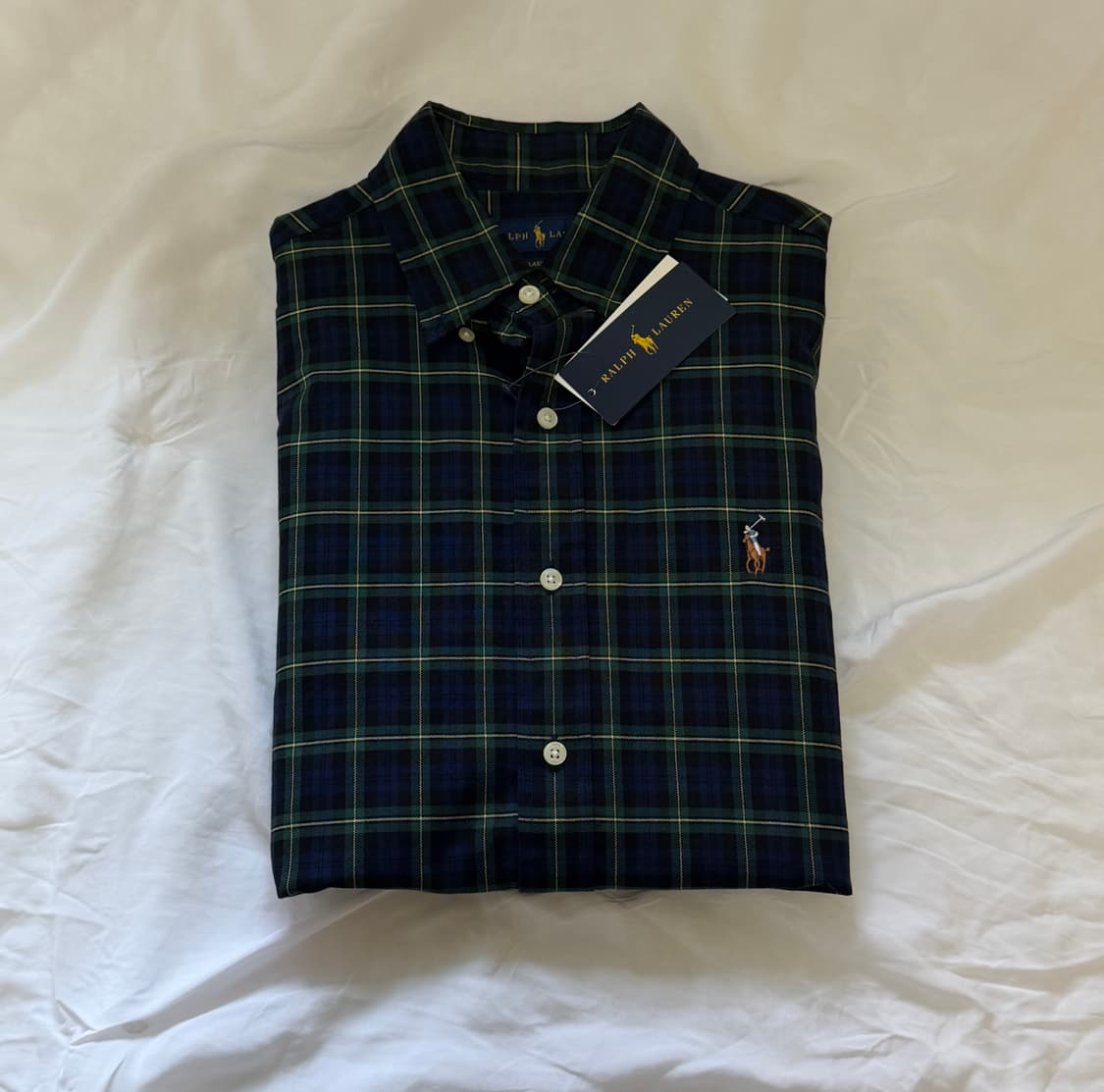 [미 시착 새 상품] 폴로 랄프로렌 타탄체크셔츠 s 상품이미지1