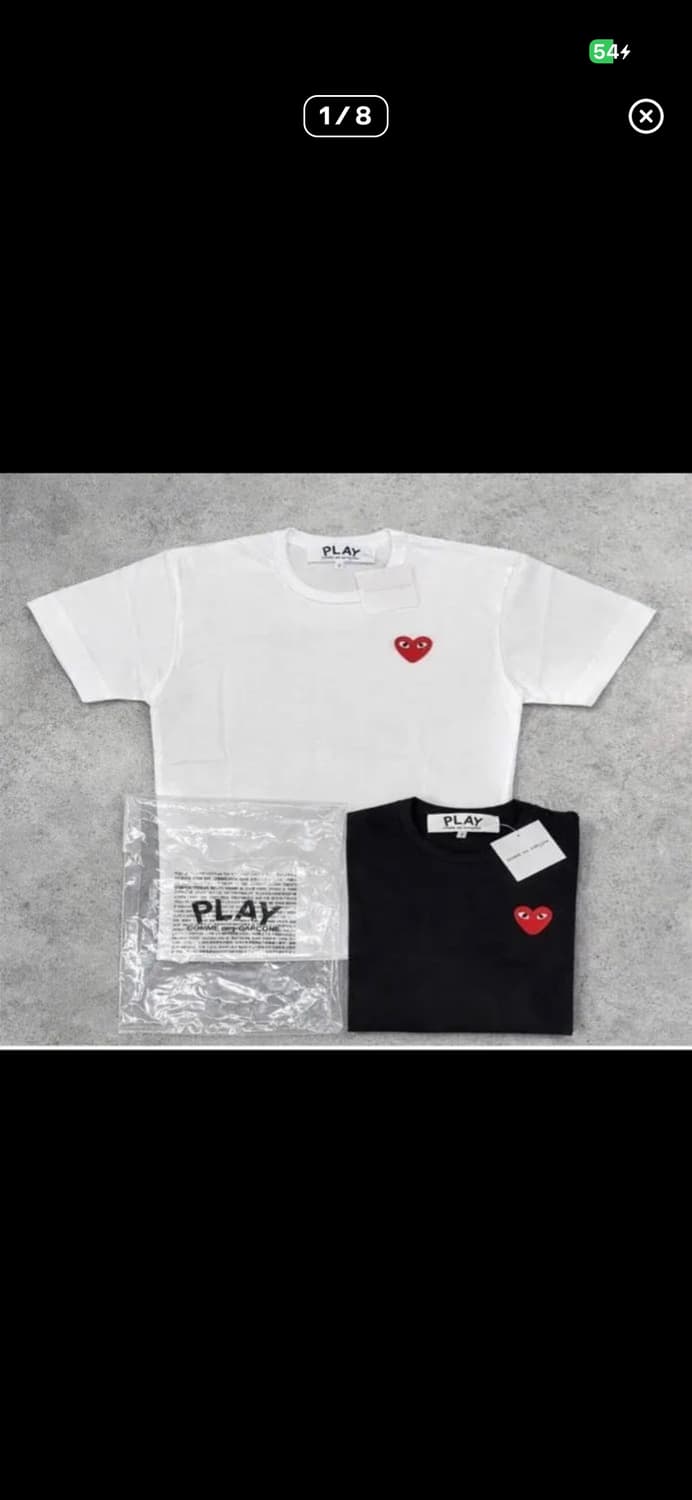 🔥[무료배송/새상품]🔥 꼼데가르송 레드와펜 반팔티 2 color 상품이미지1