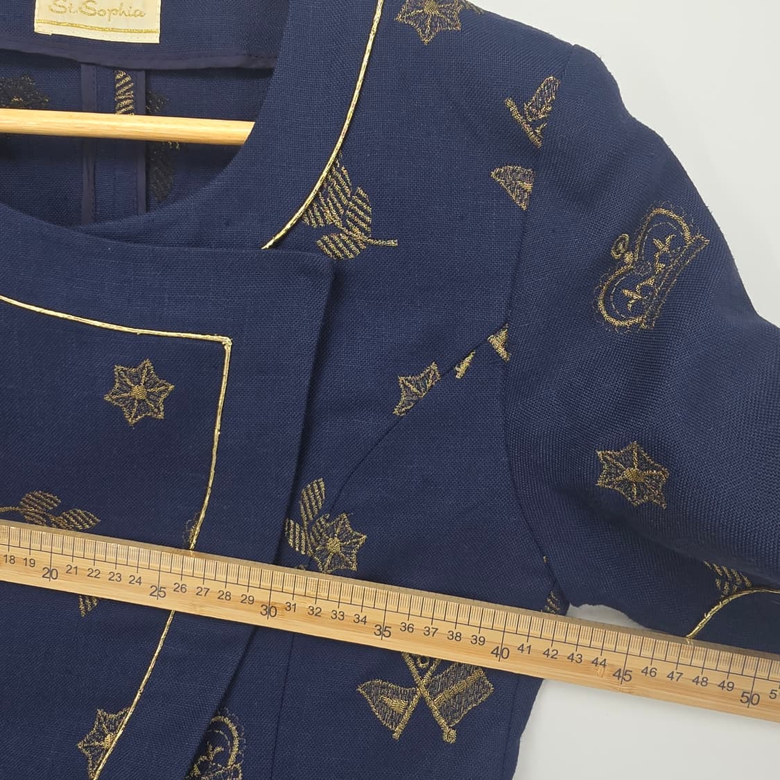 일본빈티지 고급스러운 골드 자수 디테일이 레이온 자켓 상품이미지5