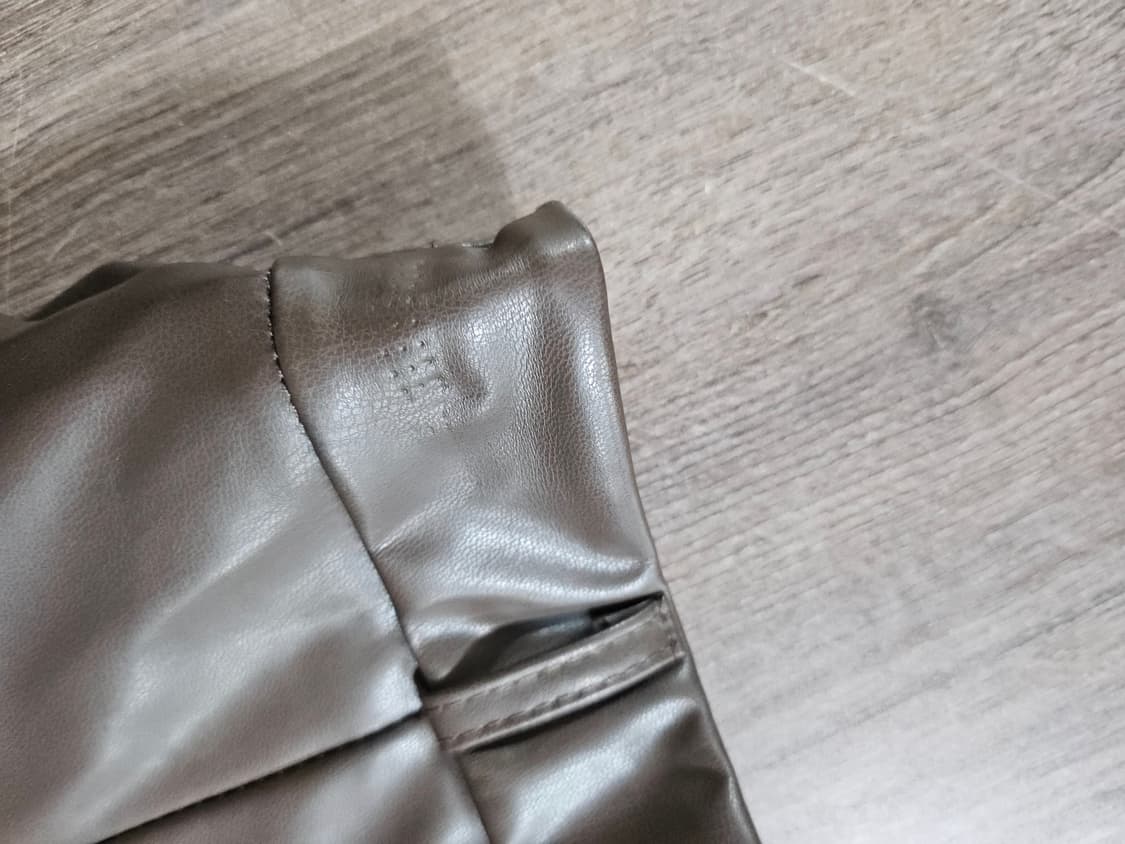 브라운 레더 A라인 롱 스커트  M 상품이미지6