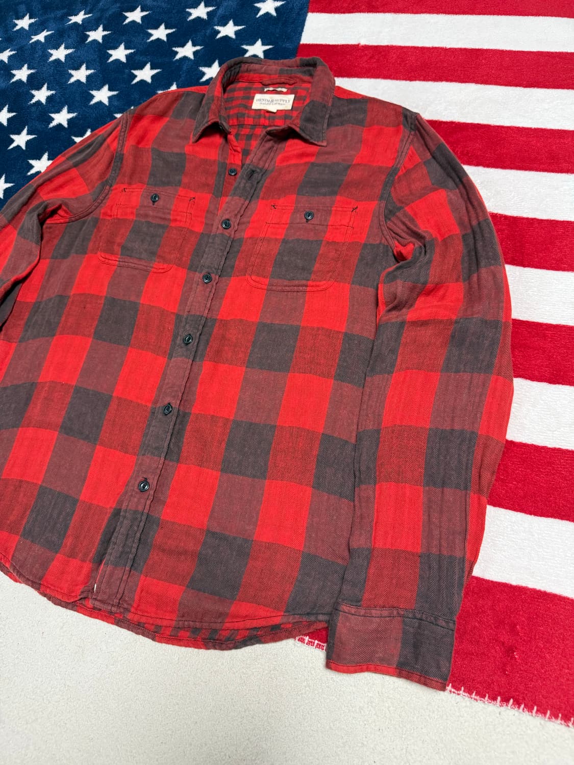 폴로 데님앤서플라이 버팔로체크셔츠 플란넬셔츠 polo vintage 상품이미지3