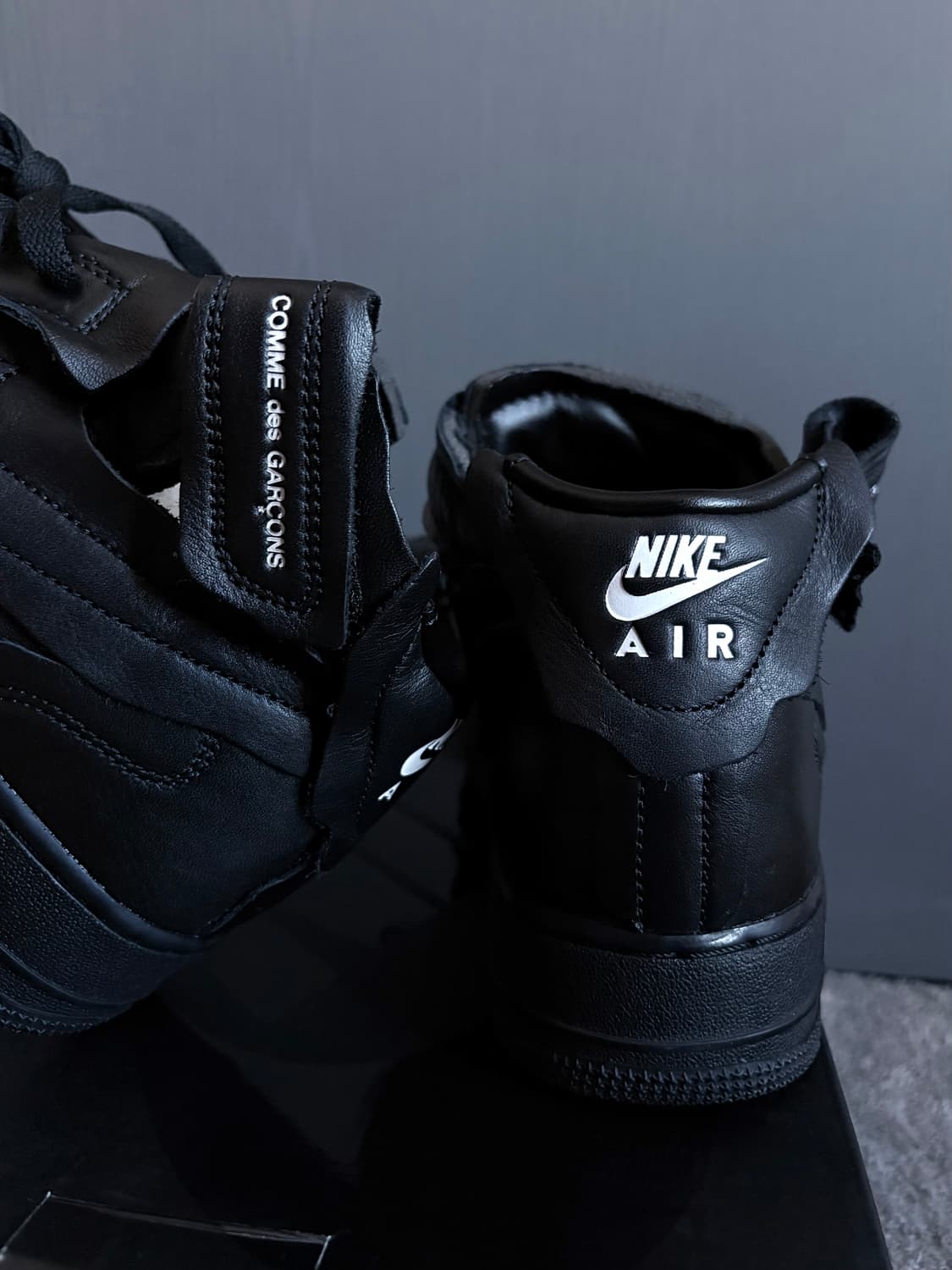 (280) 나이키 X 꼼데가르송 에어포스 미드 블랙 상품이미지2