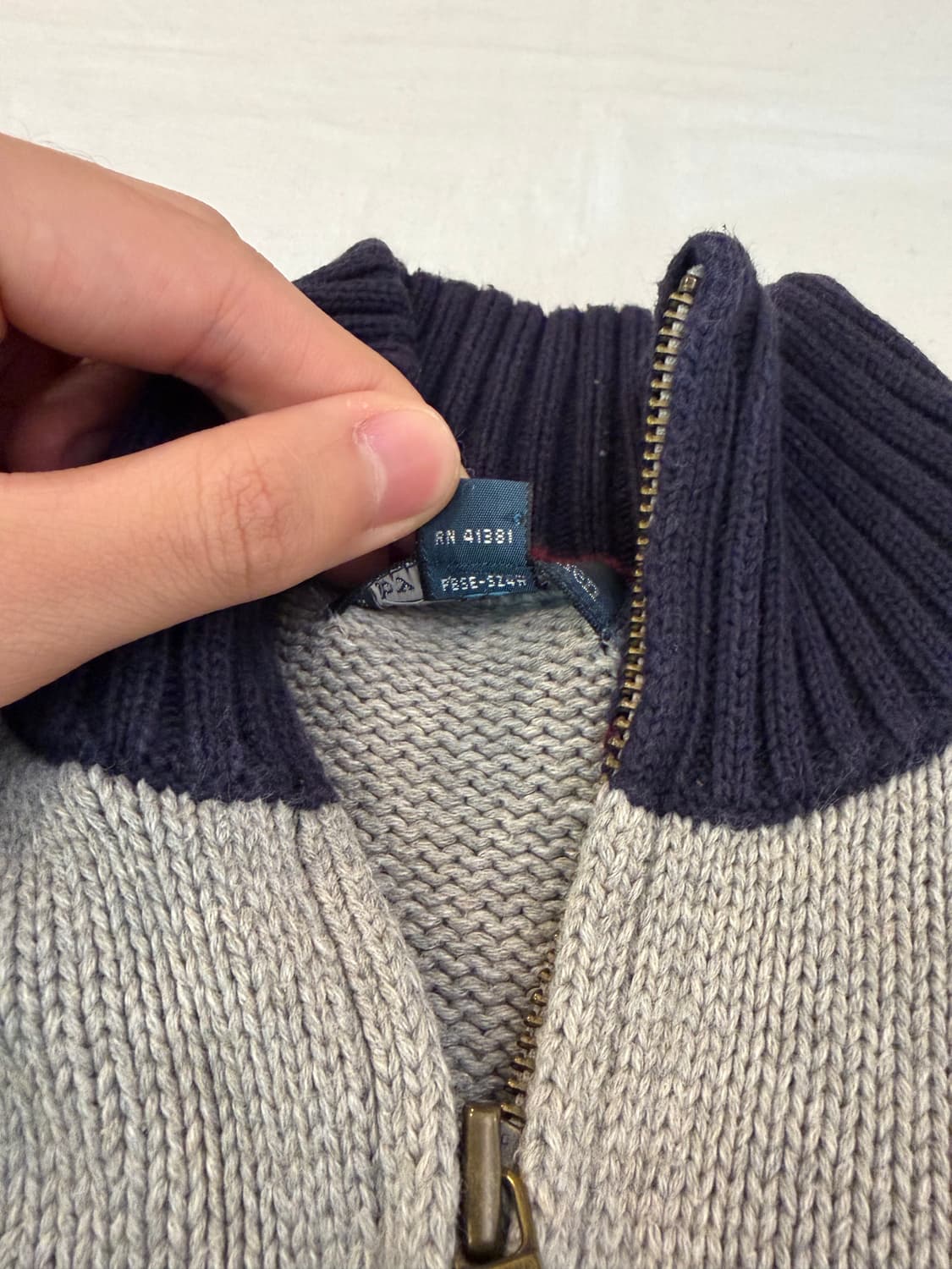 폴로 랄프로렌 빅포니 치프키프 니트 집업 져지 그레이 상품이미지6