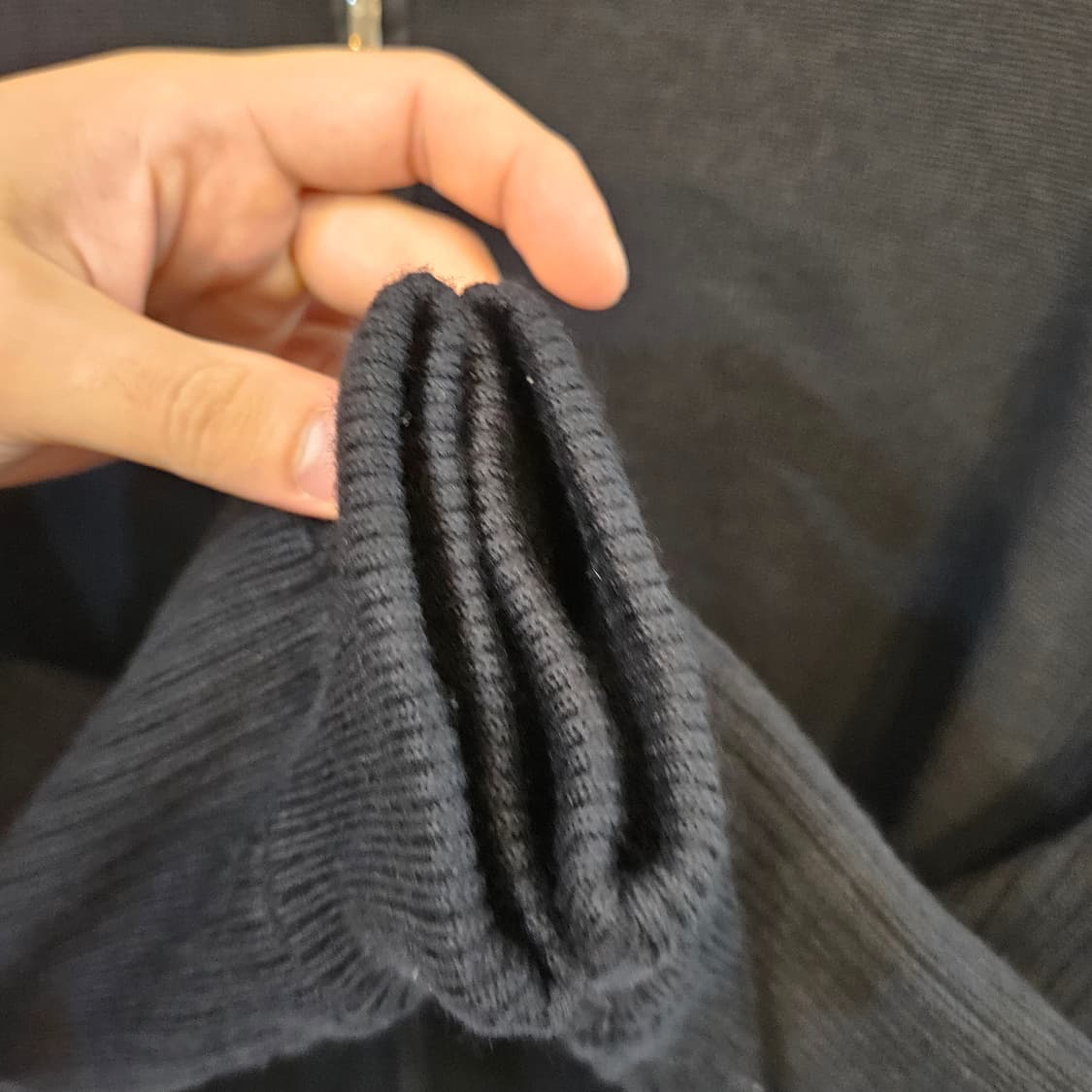 95(M)/ 실측(100)폴베이 니트 집업 자켓 상품이미지3