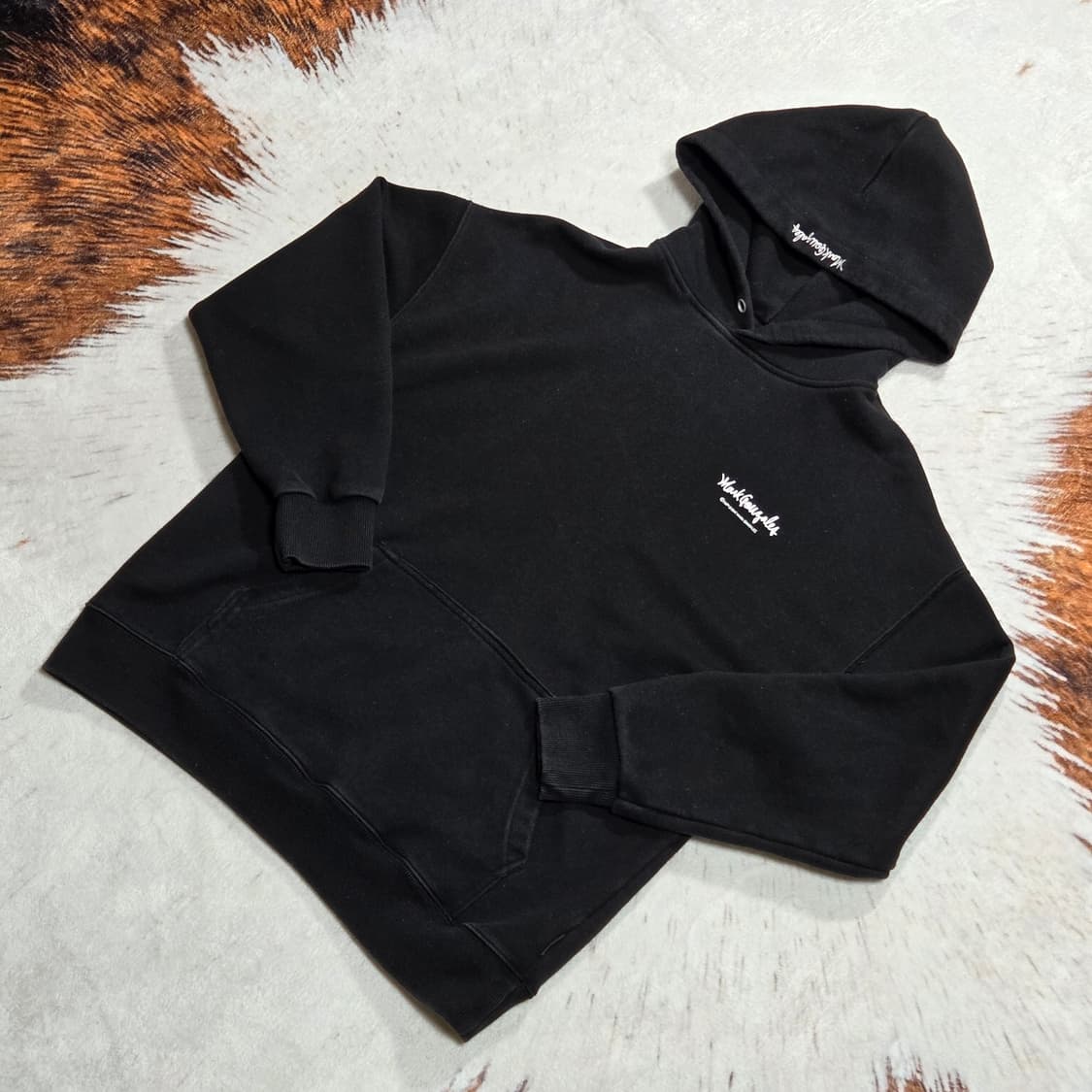 마크곤잘레스 오버핏 블랙 후드티 상품이미지1