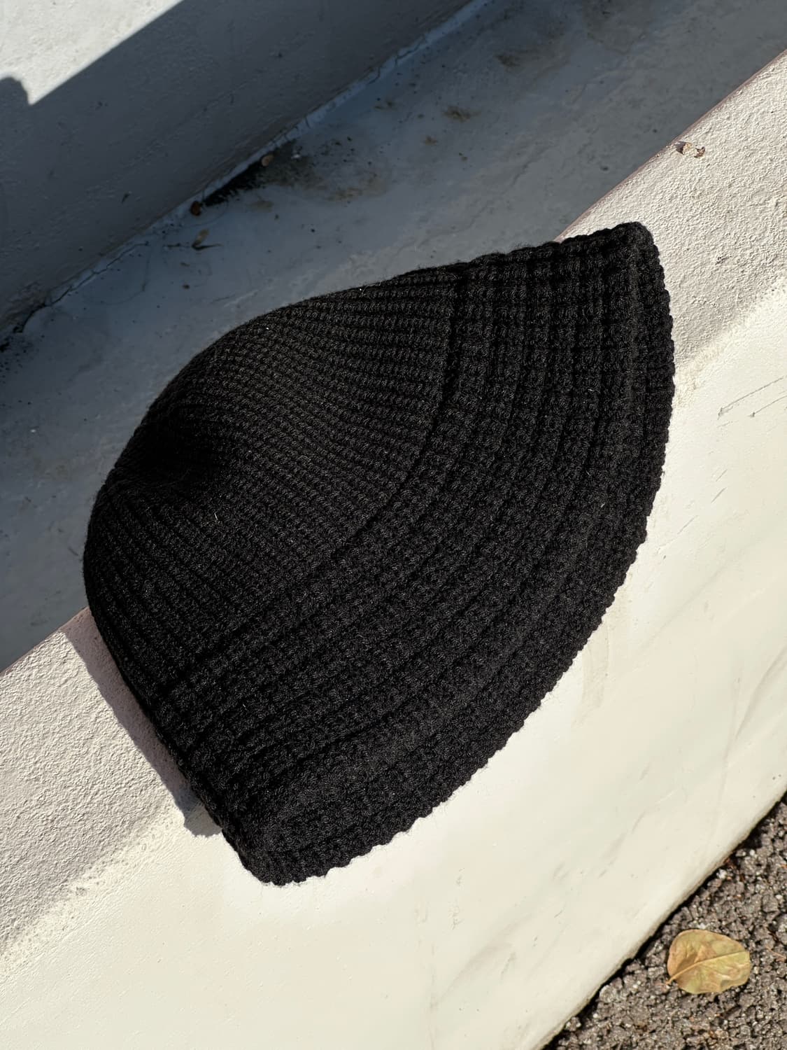 [M-L] GU 블랙 니트 버킷햇 모자 상품이미지3