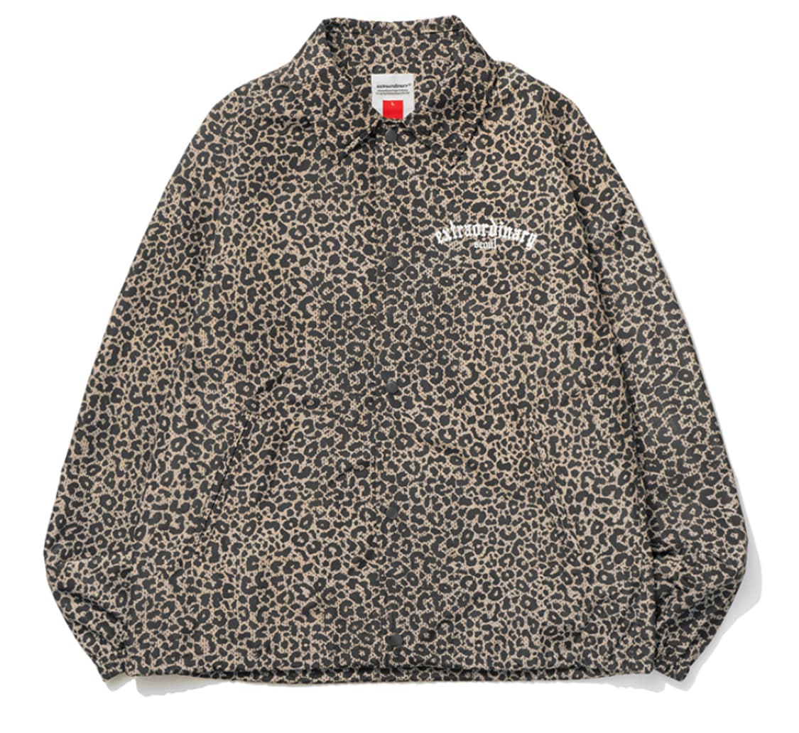 엑스트라오디너리 레오파드 코치 자켓 브라운 L 상품이미지1