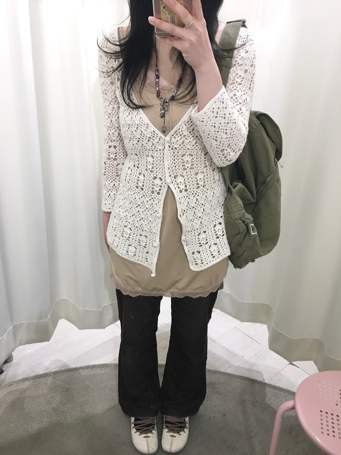 hippie slim crochet cardigan 상품이미지2