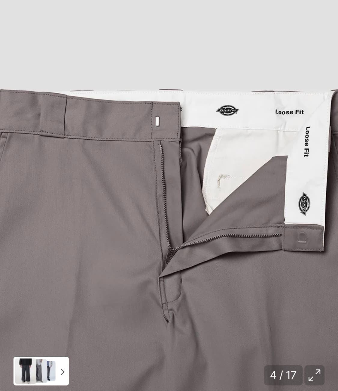 디키즈  더블니 85283 루즈핏 워크팬츠 Silver 상품이미지2