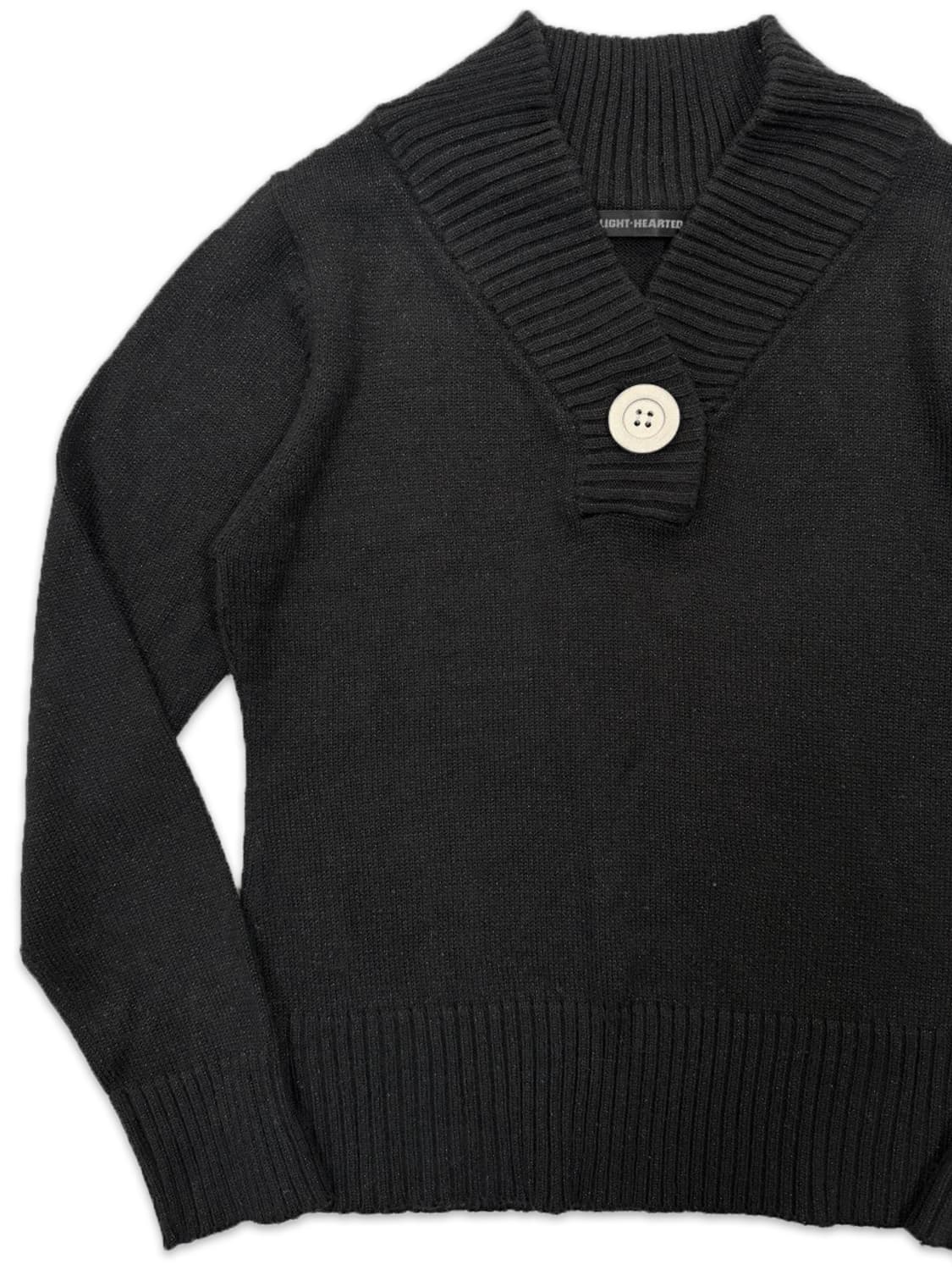 빈티지 LIGHT HEARTED 블랙 포인트 니트 상품이미지3