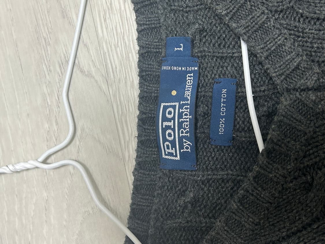 폴로 차콜 니트 상품이미지2