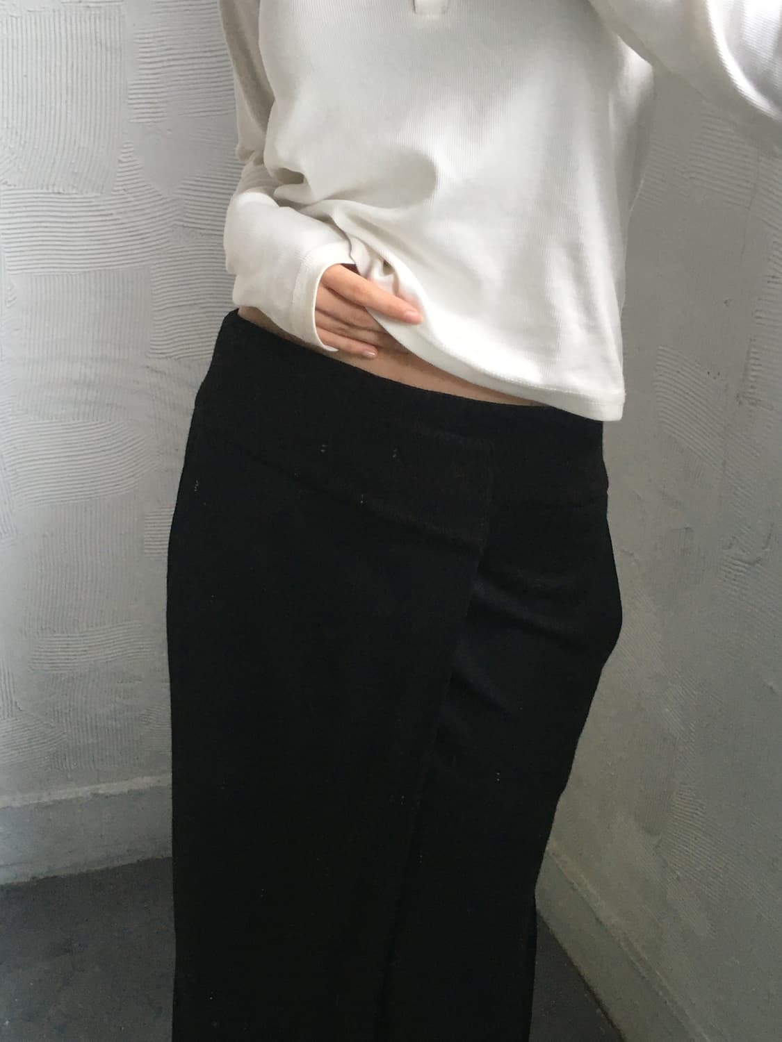 Helmut Lang 헬무트랭 블랙 미디 스커트  상품이미지3