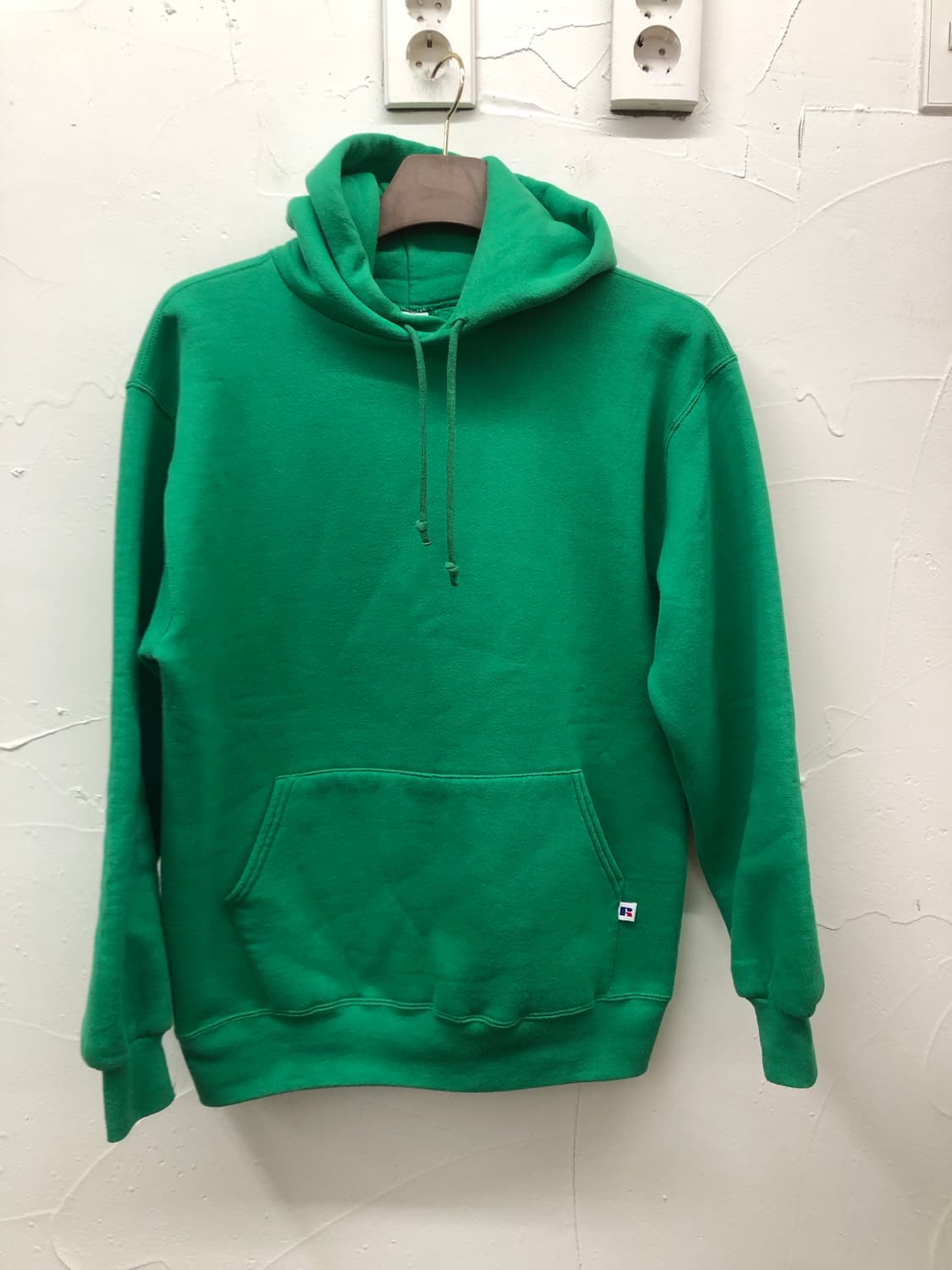 90s 러셀 USA 후드 켈리그린 상품이미지1