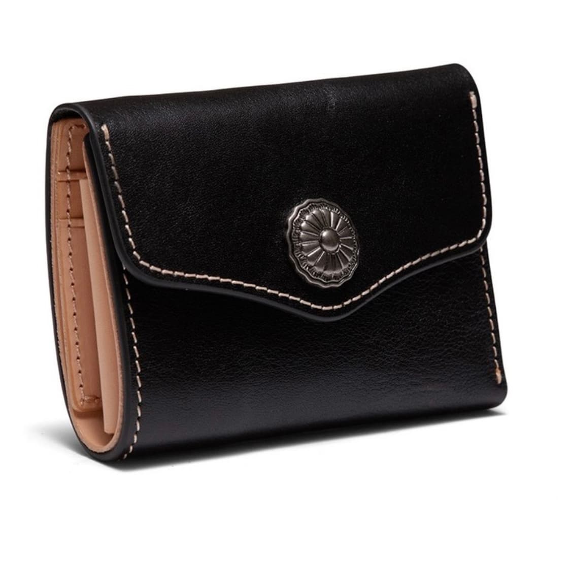 OGARP Concho Cow Leather Wallet Black 상품이미지2