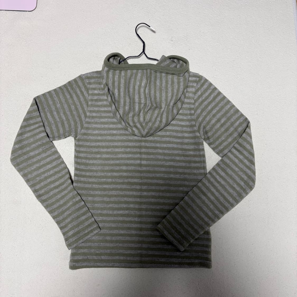 스트라이프 후디 그린 상품이미지2