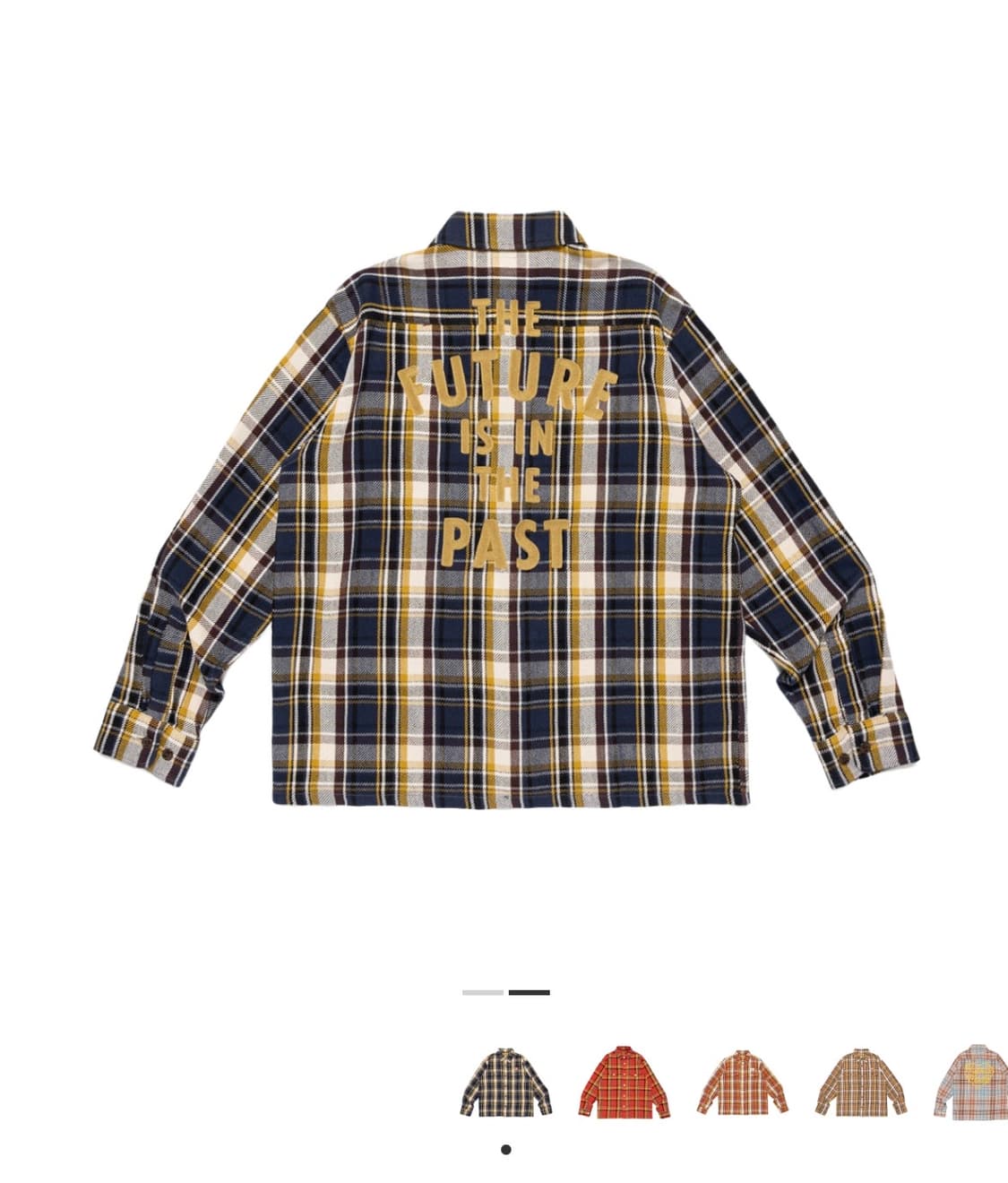 휴먼메이드 체크셔츠 네이비 XL 상품이미지2