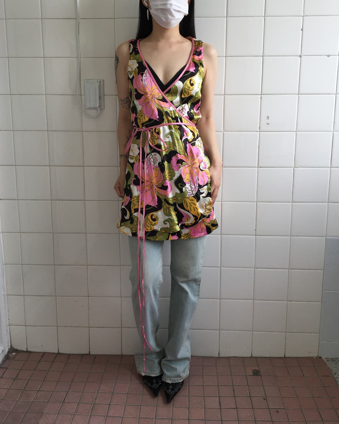 Miss sixty oriental mood wrap sleeveless 상품이미지6