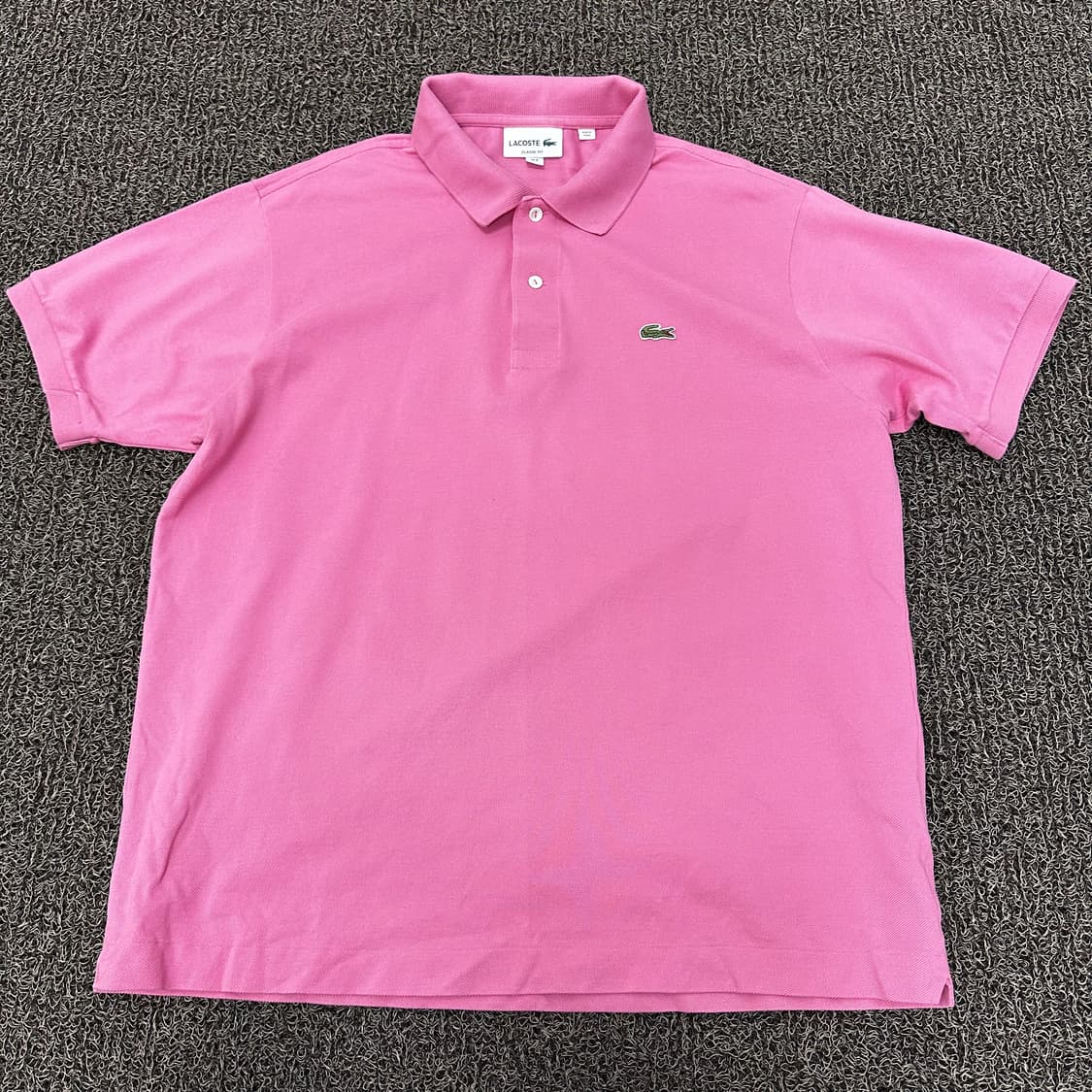 라코스테 여성 카라티 반팔티셔츠 핑크 XL 상품이미지1