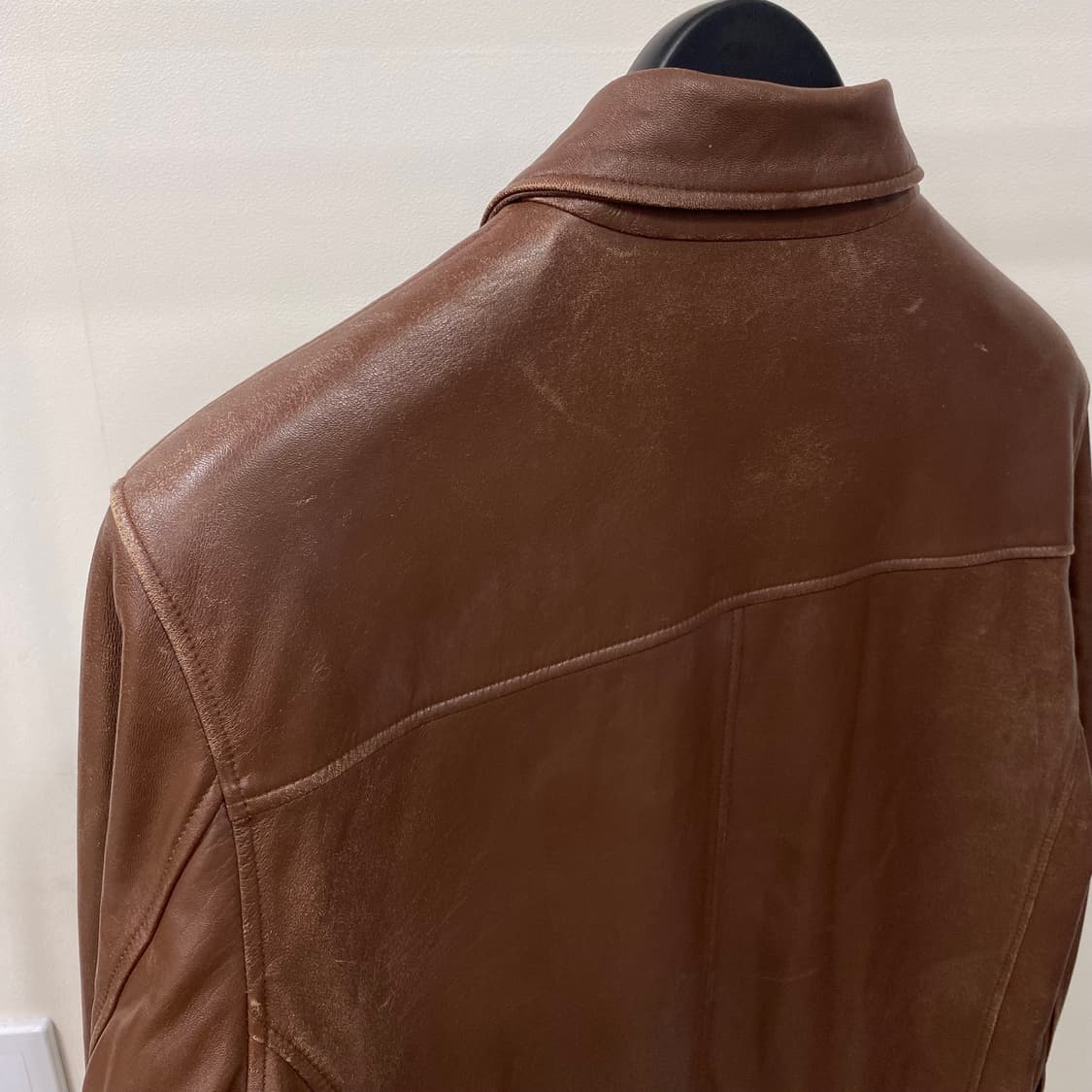 쉐비뇽 90s 양가죽 집업 자켓 상품이미지7