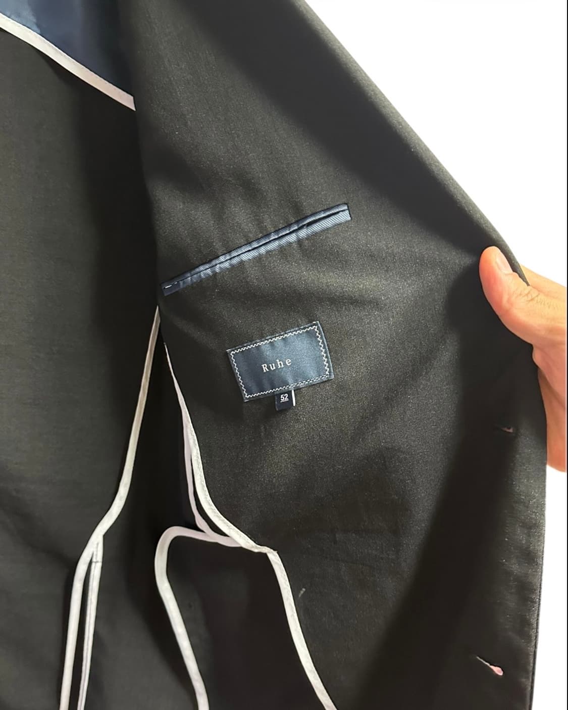 루헤(Ruhe) 프리미엄 블랙 블레이져 여름 자켓 52size 상품이미지5