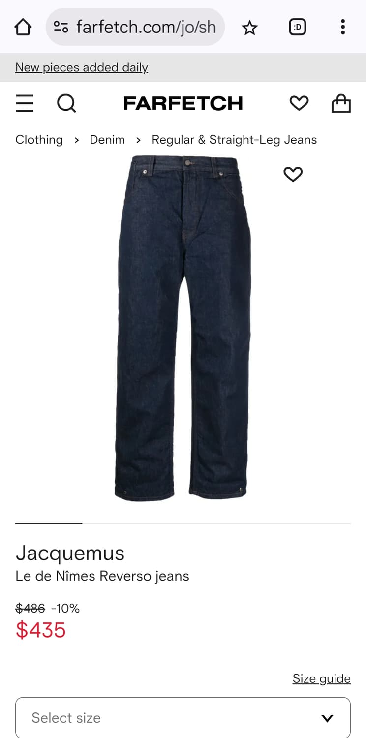 자크뮈스 리버스 스냅 데님 상품이미지2