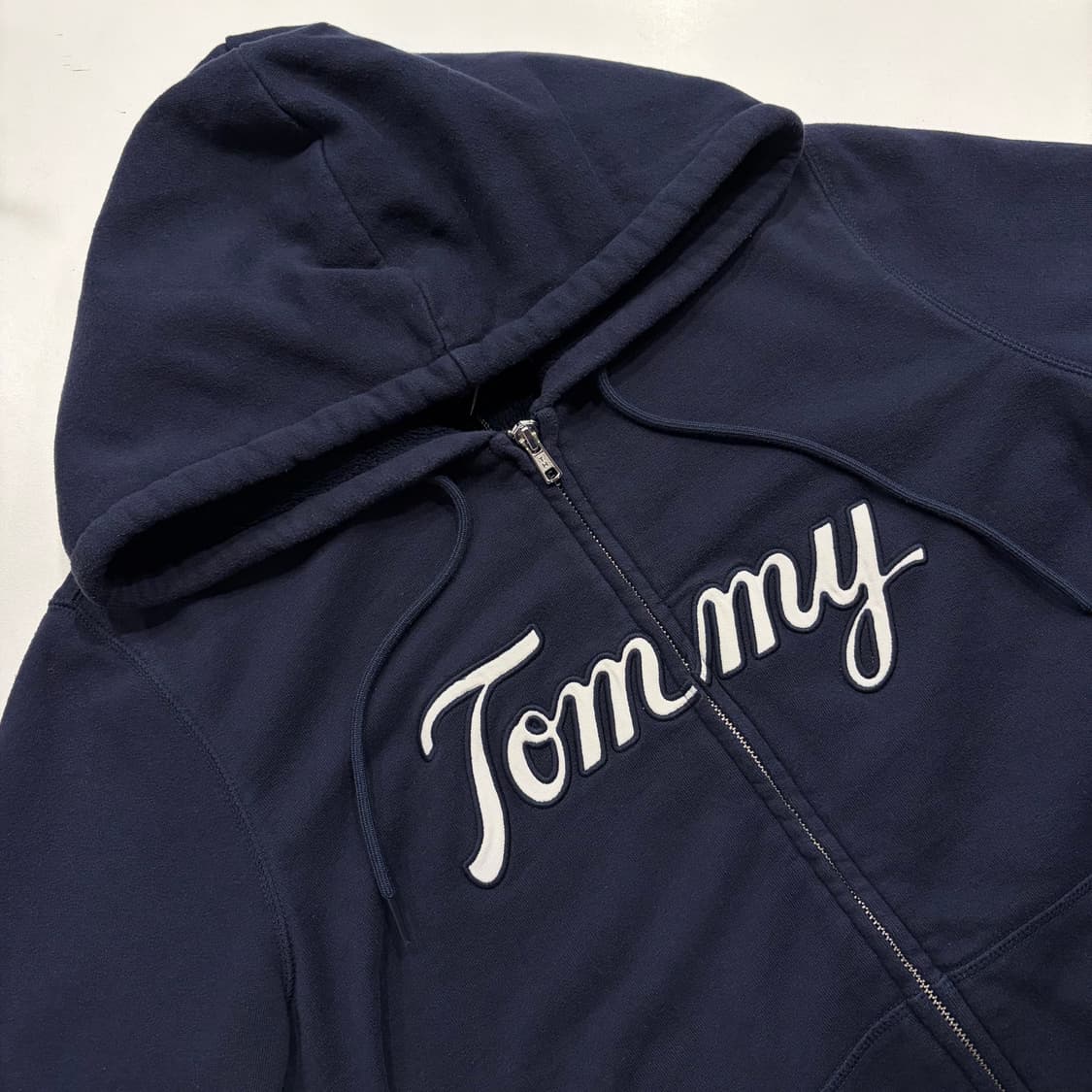 [M] 타미힐피거 네이비 기모 후드집업 C205 상품이미지3