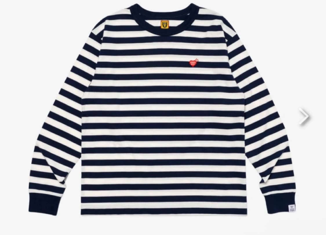 휴먼메이드 스트라이프 롱슬리브 네이비 상품이미지1