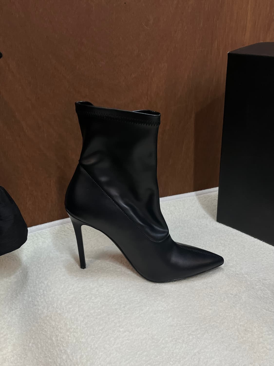 (데드스탁)DEISEL 디젤 부츠 힐 블랙 상품이미지4