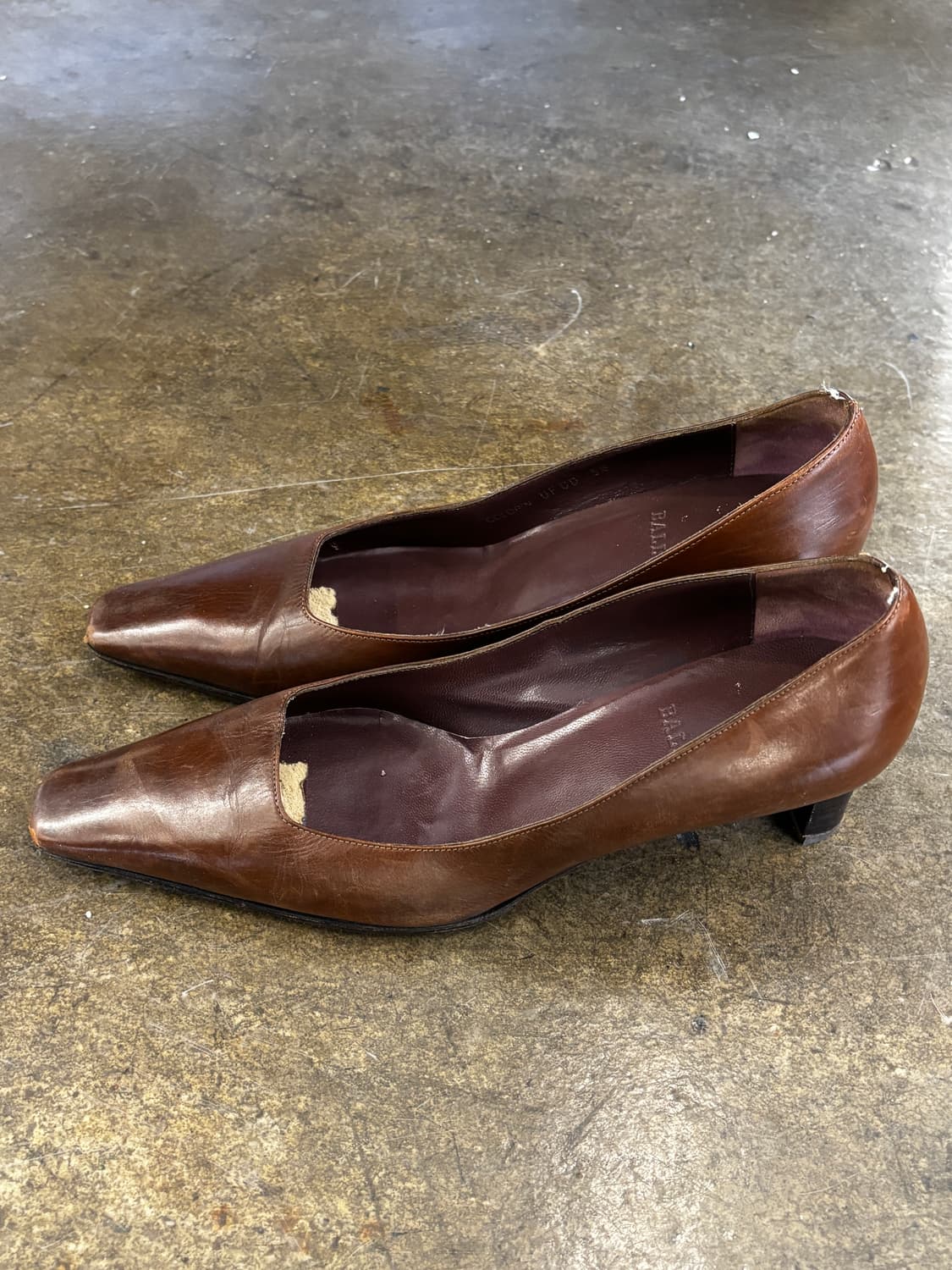 BALLY 발리 브라운 가죽 여성 펌프스 240 상품이미지4