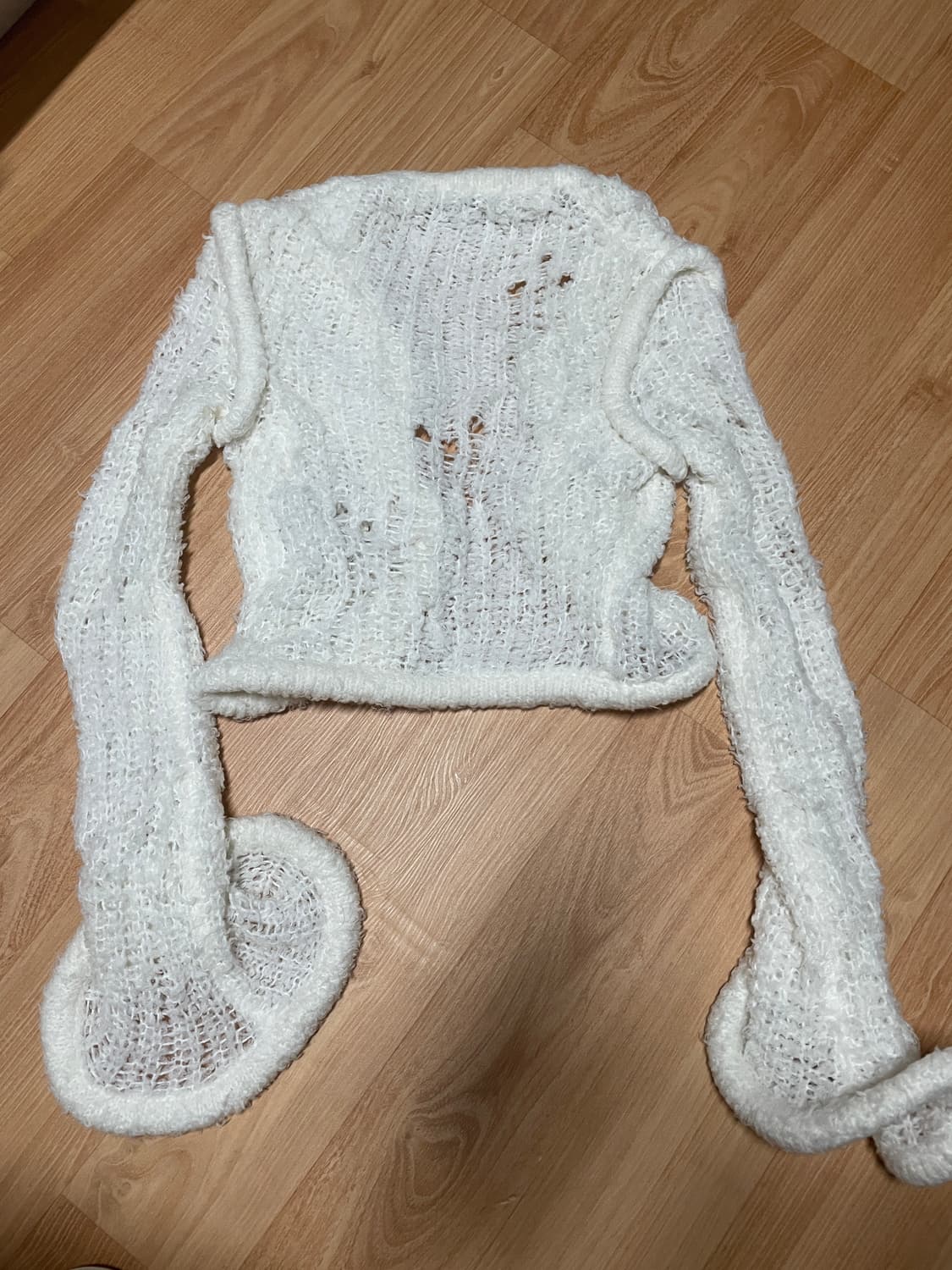 아크네 그물 가디건 상품이미지2
