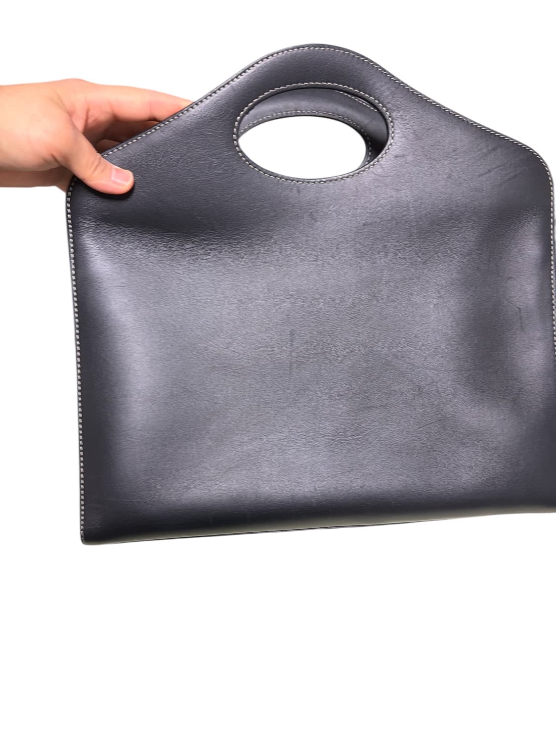 버버리 탑스티치 미디움 포켓 토트백 상품이미지2