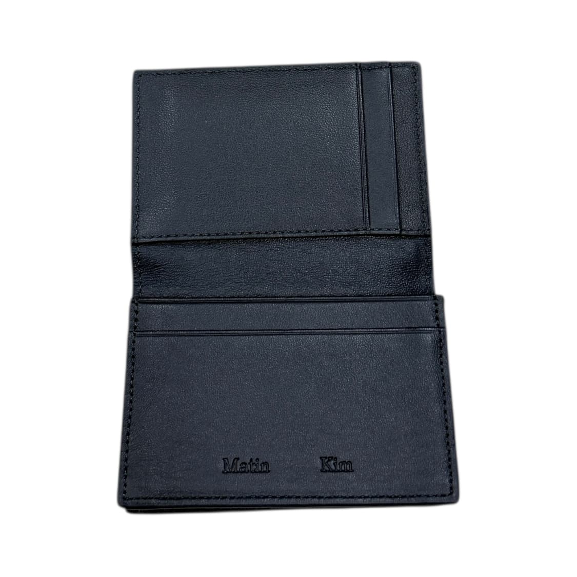 마뗑킴 슬림 메탈 비지니스 반지갑 네이비 상품이미지4