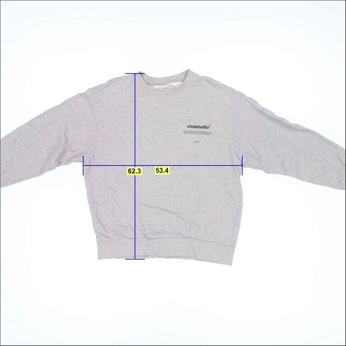 [S] 비바스튜디오 오버핏 맨투맨티셔츠 1212H1 상품이미지5