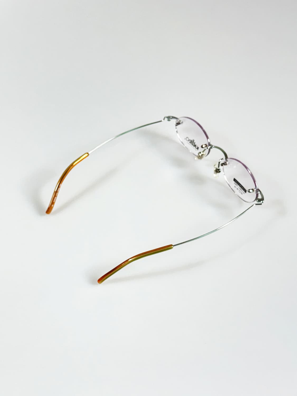 90s KALEIDO 무테 슬림 오벌 프레임 빈티지 안경 상품이미지4