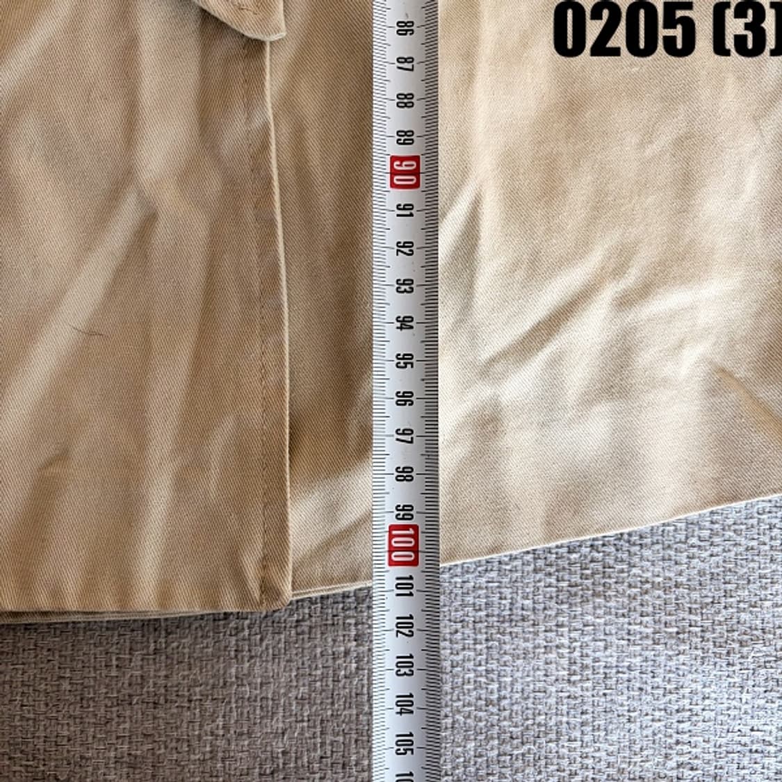 [실측확인] 빈티지 여성 베이지 트렌치 코트 0205(3) 상품이미지6