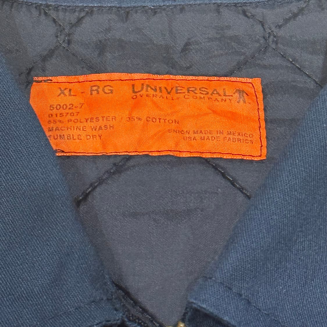 유니버셜오버롤 워크 자켓 퀼팅 누빔 네이비 XL 상품이미지3