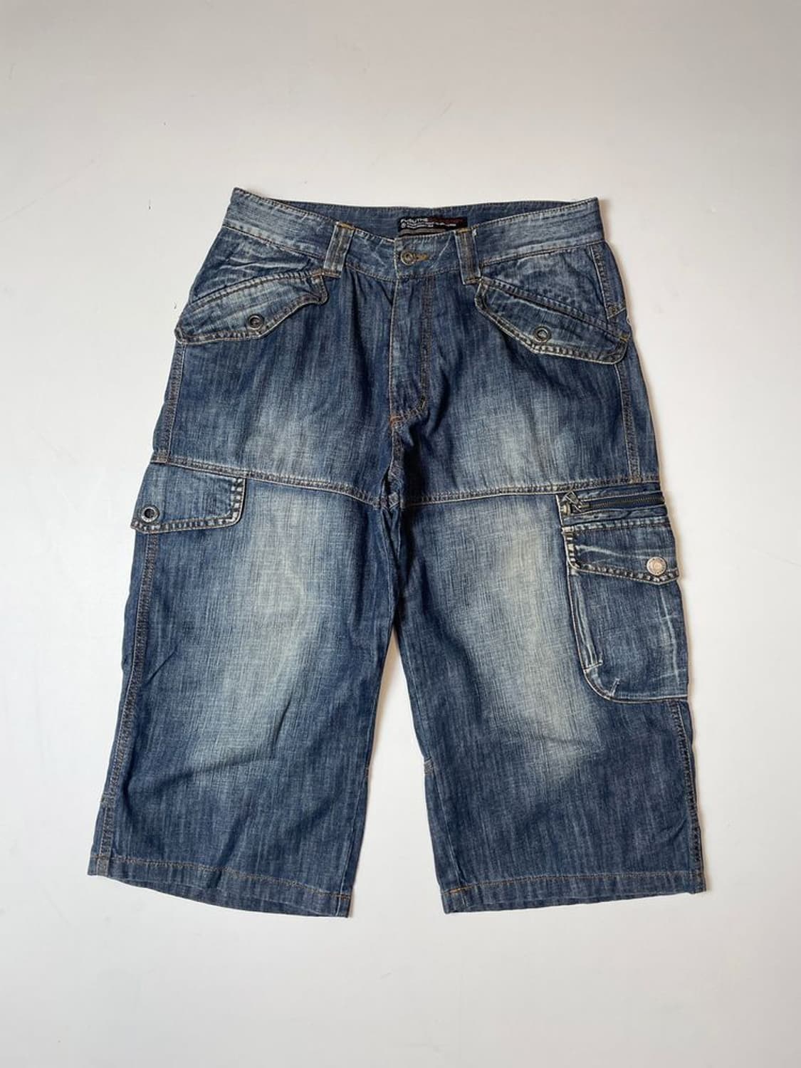 푸부 FUBU 00's 멀티포켓 카고 데님 버뮤다 팬츠 PN9625 상품이미지1