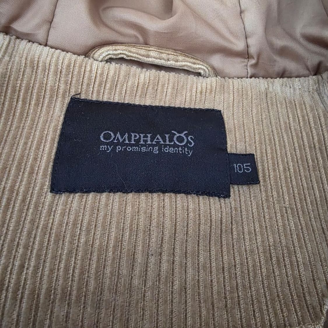 90s 빈티지 옴파로스 코듀로이 퍼 후드 야상 XL 상품이미지5