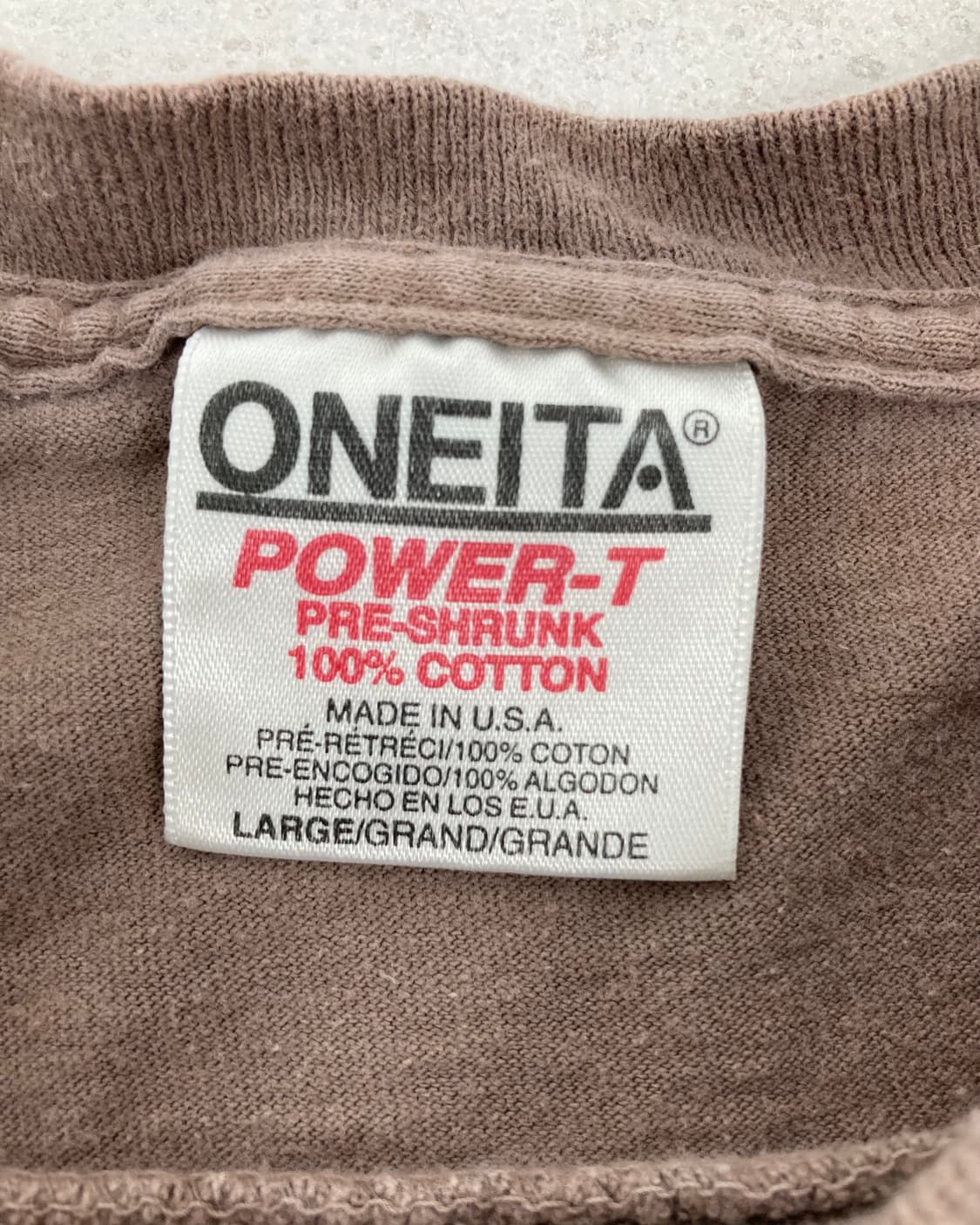 90s Single Stitched Tee (canyon brown) 상품이미지3