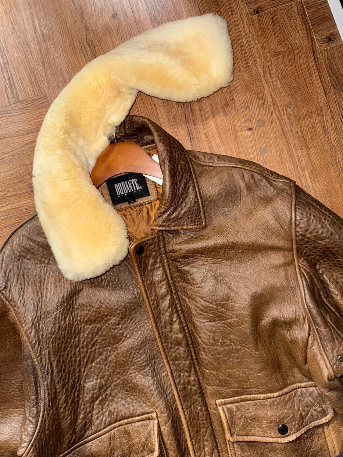 빈티지 양가죽 퍼 봄버자켓 상품이미지3