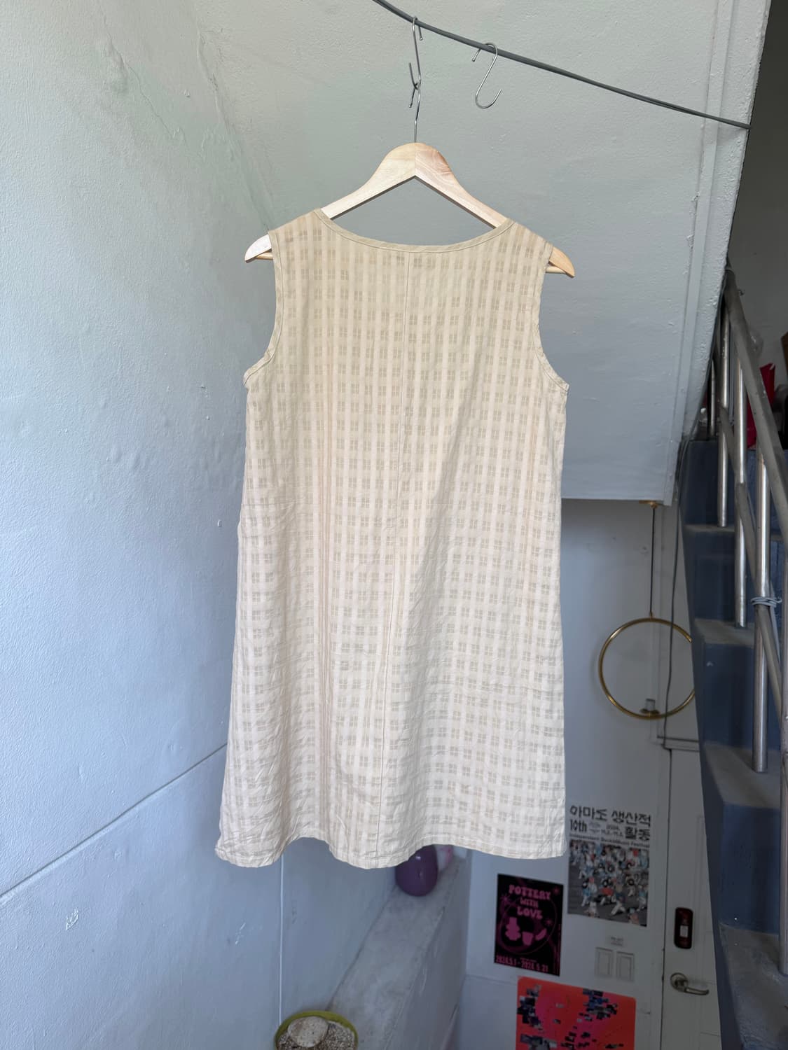 페어리 격자 일자 원피스 상품이미지6