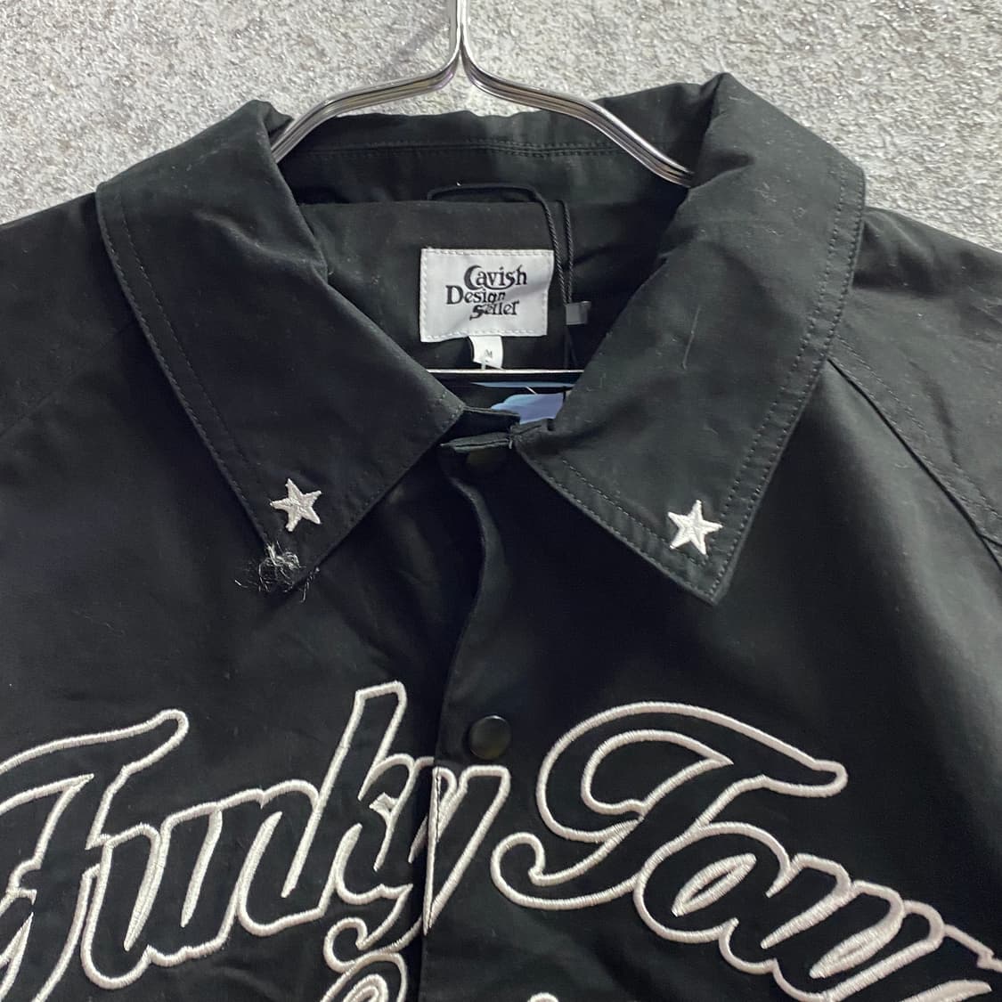 카비시 펑키 타운 블랙 봄버 자켓 B3971 상품이미지3