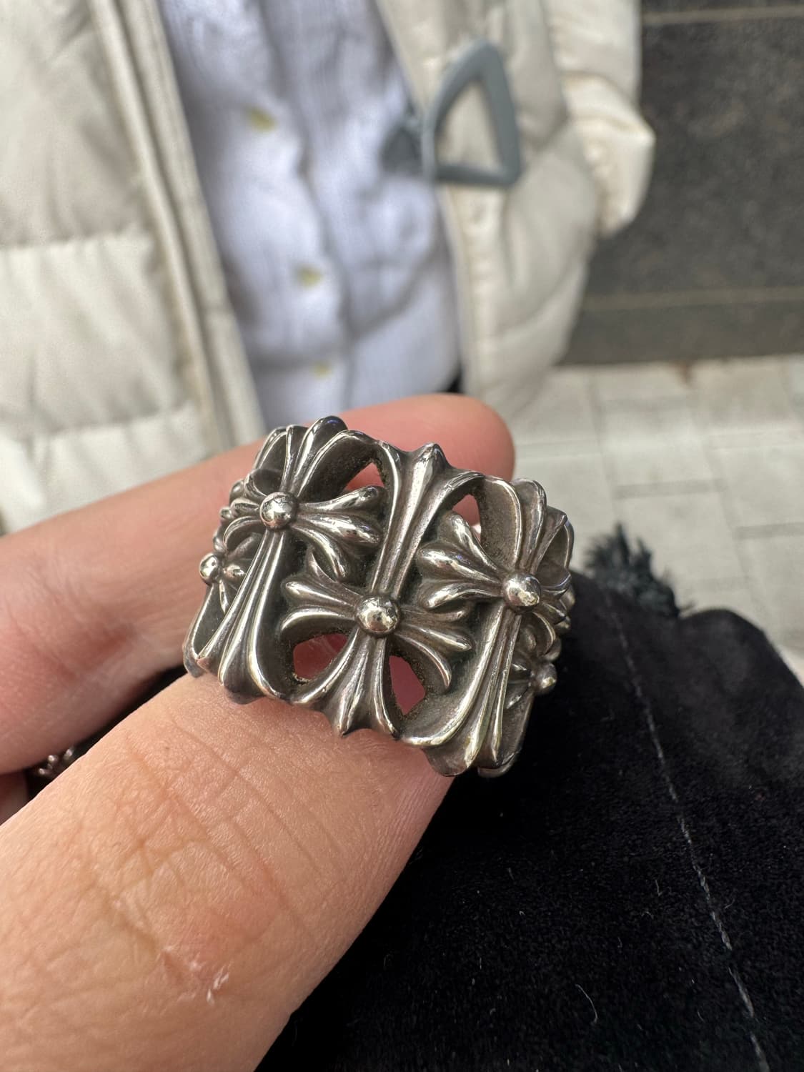 정품 크롬하츠 세메터리링 us9 상품이미지1