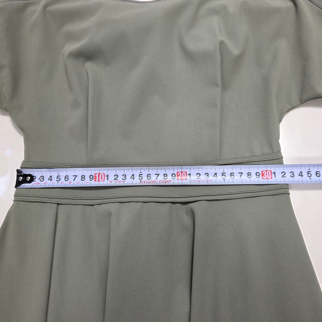 1337 미샤 MICHAA 카키 원피스 리본백 A라인 여성 55 여름원피 상품이미지6