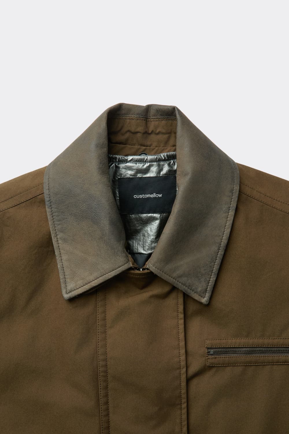 [M 새제품] 커스텀멜로우 25fw 브라운 밀러레인 파이어맨 자켓 상품이미지3