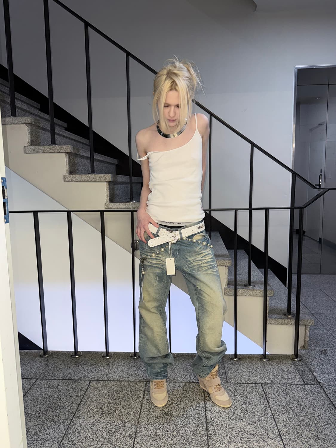 rib knit tank top 상품이미지1