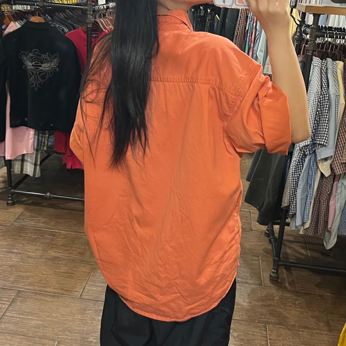 [HI]칼하트 반팔셔츠 오랜지 상품이미지5