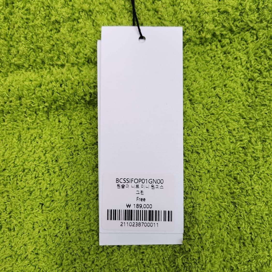 새상품 INSTANTFUNK 원숄더 니트 미니 원피스 상품이미지4